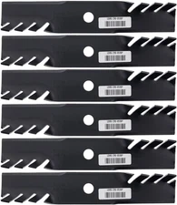 6 USA Mower Blades® Toothed for Exmark® 116-5177-S 103-6396 116-5177 48" Deck