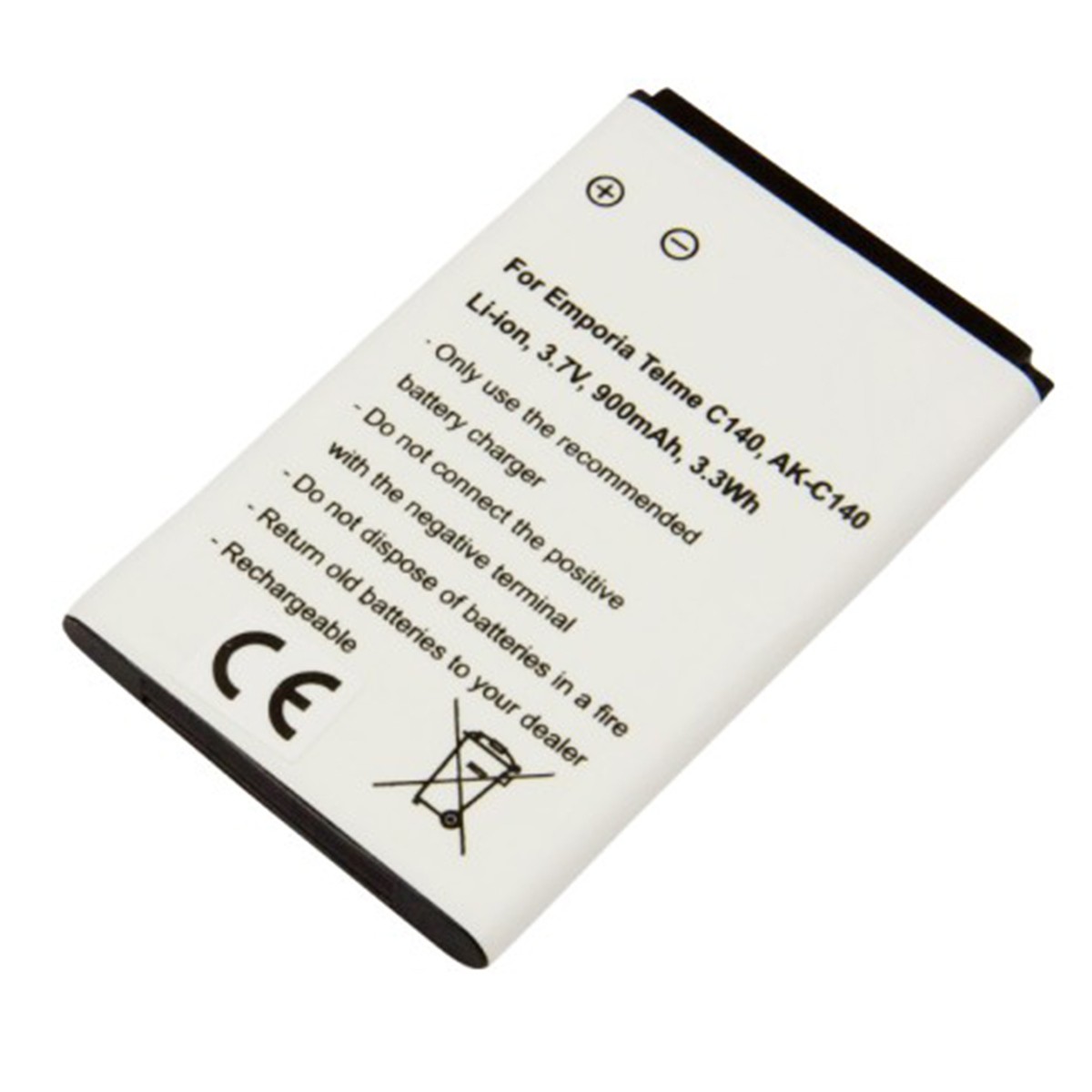 Batterie Lithium-ion 3.7V Avizar AK-C140 pour téléphone Emporia 3.3Wh
