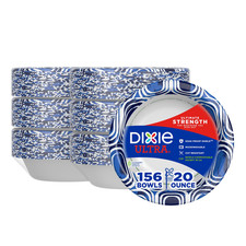 Dixie Ultra Large Paper Bowls 20 Oz 26 Count Pack Of 6 Microwave Safe