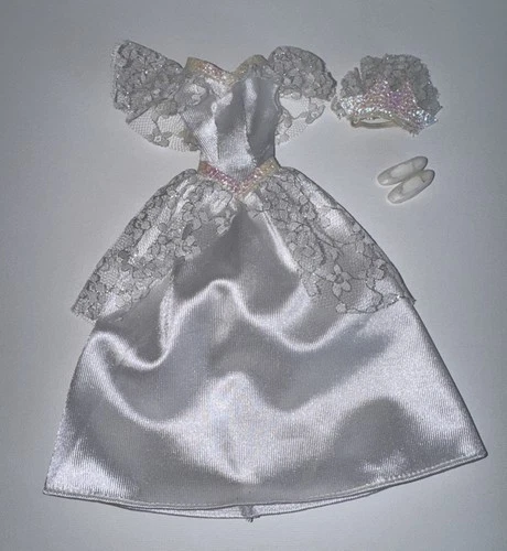 Vintage Mattel Barbie Bridal Fashions Wedding Dress Outfit 1990s