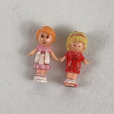Polly Pocket Cafe Replacement Button Girl Red Dress Gal Vintage 1989 Bluebird
