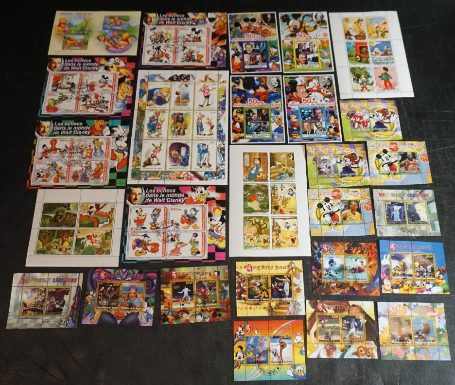 Large Disney Souvenir Sheets MNH stamps