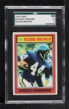 1976 Topps Record Breaker Chuck Foreman #3 SGC 60 08rj