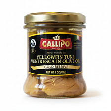 Yellowfin Tuna Ventresca in Olive Oil &ndash; Callipo (Glass Jar)