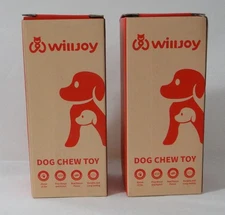 Willjoy 2-Pack Tough Dog Chew Toys for Aggressive Chewers Large Dogs NEW !