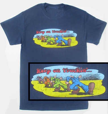Keep On Truckin Navy Tee Shirt size S-5XL Cotton ZZ414
