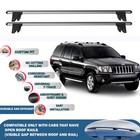 Roof Bars Cross Bars for Jeep Grand Cherokee WJ 1999-2005 Lockable 2X Grey
