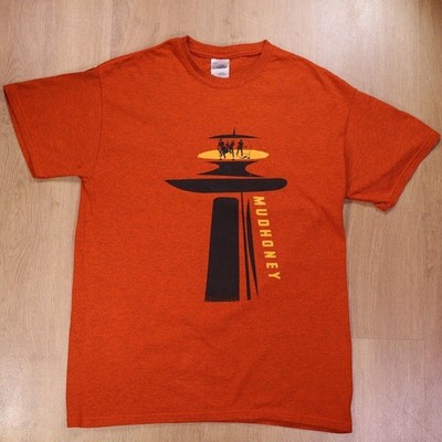 Mudhoney Seattle Space Needle Medium Orange T Shirt - Rare Official Merch