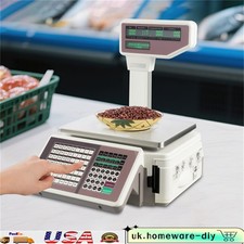 Digital Deli Meat Food Computing Retail Price Scale 66LBs Retail with TD printer
