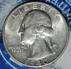 AU 1940 S/S Washington Silver Quarter  RPM1 {{{D386
