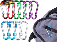 Kapsing 10 StüCk Mini Karabinerhaken SchlüSselanhäNger Feder SchlüSsel Karabiner