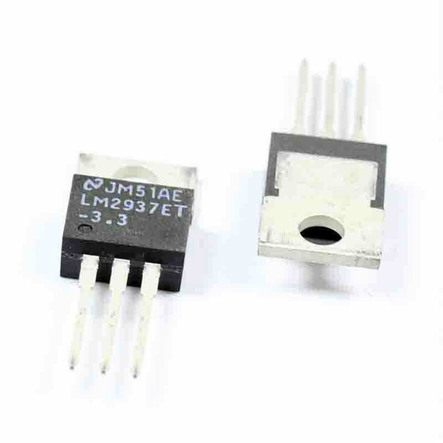5PCS LM2937ET-3.3 IC REG LDO 3.3V .5A TO220-3 LM2937 2937 LM2937E 2937E ...