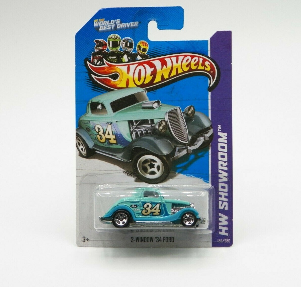 Hot Wheels HW SHOWROOM 3-Window ‘34 Ford 1:64 2013 New