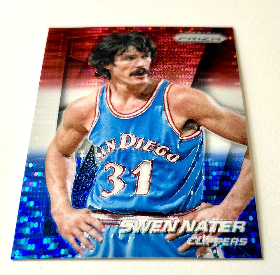 2014-15 Prizm Swen Nater RWB Pulsar Prizm Refractor SP #152 Red White & Blue NBA - Image 2 of 4