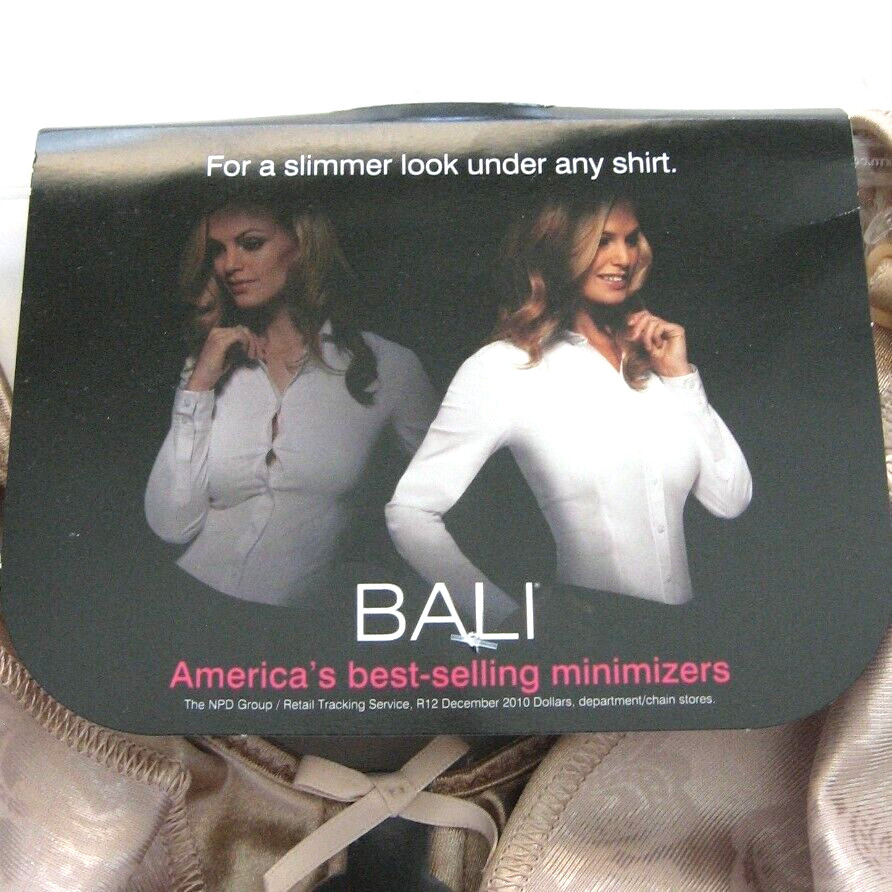 Bali Bra 38D Paris Nude Minimizer Underwire Satin Tracing 3562 Comfort U New