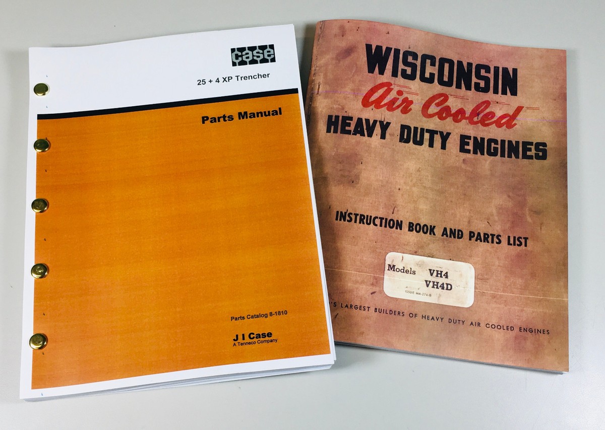 Case 25+4 Xp Trencher Wisconsin Vh4 Vh4D Engine Service