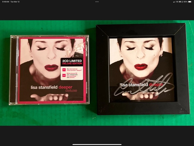 AUTOGRAPHED FRAMED LISA STANSFIELD DEEPER SIGNED INSERT & NEW DELUXE CD UK R&B