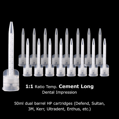 1:1 Ratio Static Mixing Tip Temporary Cement LONG for dental impression