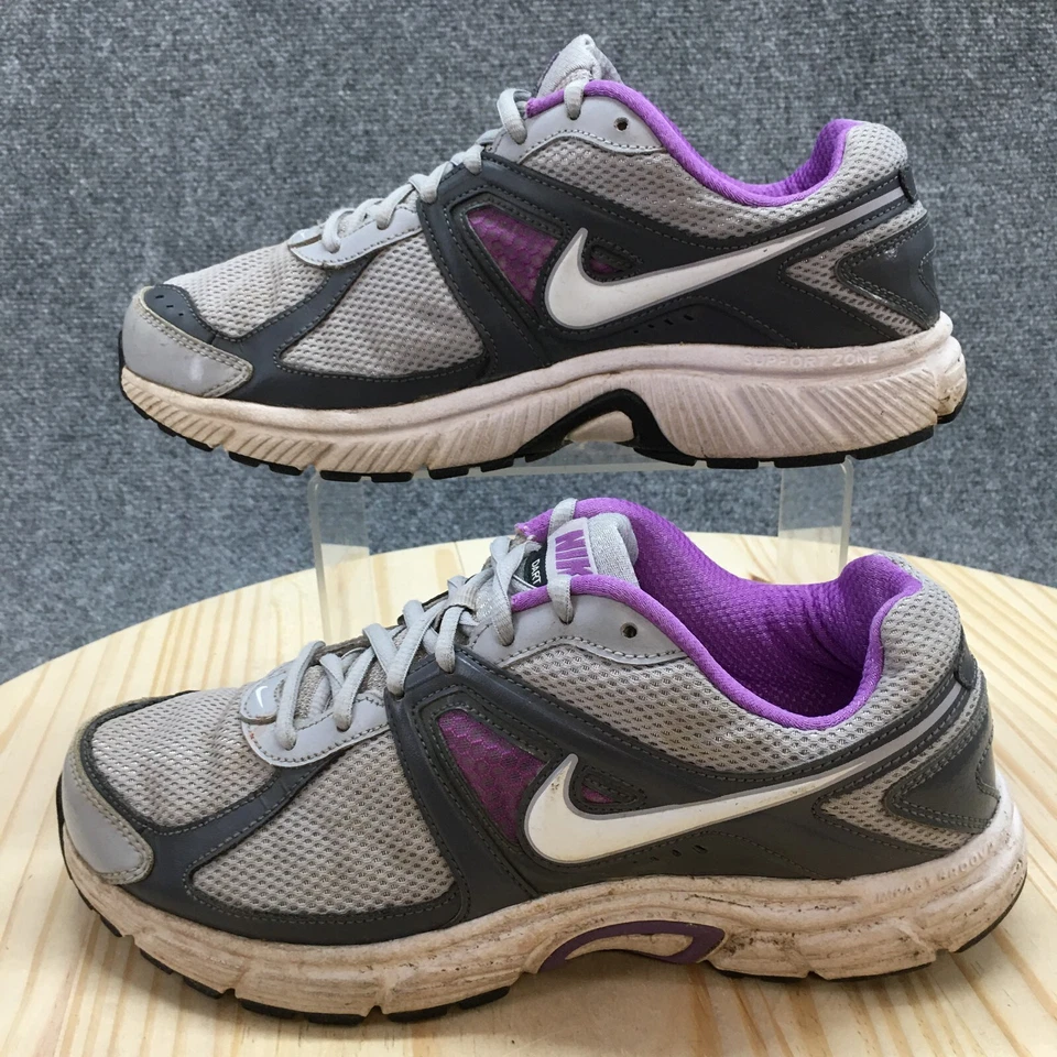 Nike Zapatos Mujer 10 Dart 9 Tenis para Correr Gris Malla Atlético Bajo 443863-050 Foto 2 de 4