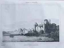 Antique Steel Engraving 1850 Italiy TERRE D'Otrante Art Print Poster Pictures