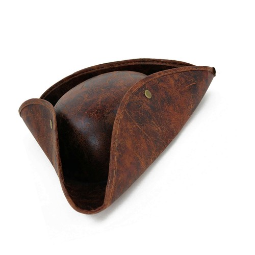 Skeleteen Faux Leather Pirate Hat 