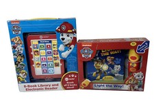Nickelodeon Paw Patrol Story Reader 8 Book Electronic Reader Light The Way NEW