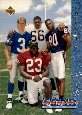 1993 Upper Deck Football ''Main Set'' Cards #1 to #250 Rookies and Veterans