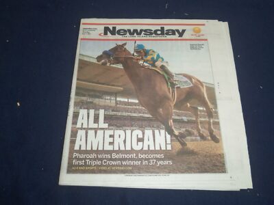 2015 JUNE 7 NEW YORK NEWSDAY NEWSPAPER - PHAROAH WINS TRIPLE CROWN - NP 5584