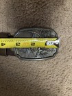 Mens Leather Belt Size 39 With A Deer Doe Brass Buckle — photo 9