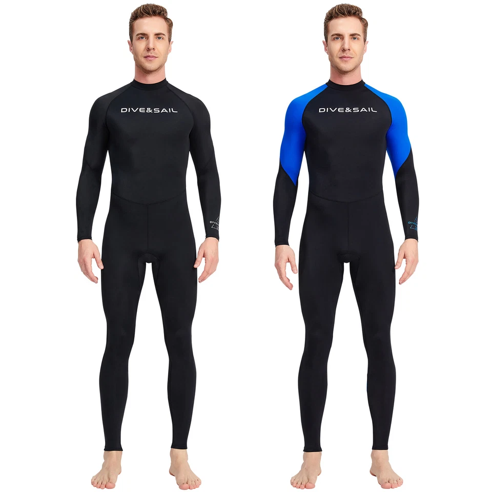 Men Diving Wetsuit Full Body Neoprenes Stretch Diving Swimming Surf Snorkeling - image 3 of 4