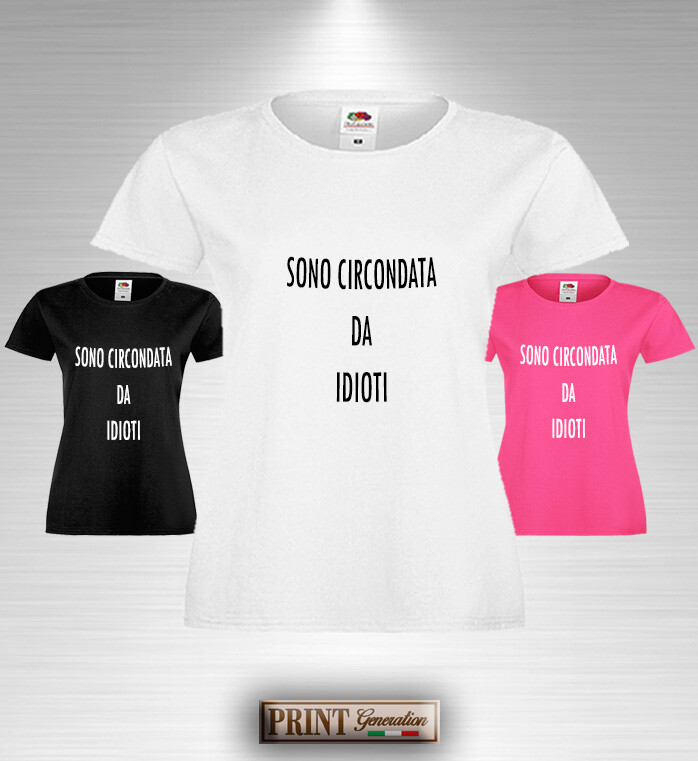 T-Shirt Donna Cotone Basic Super vestibilità Top qualità - Cobram Bersagliera - Coppa Cobram - Divertente Humor Made in Italy (S,Bianca