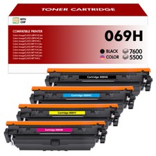069H Toner Cartridge 4-Pack Compatible with Canon imageCLASS MF753Cdw MF751