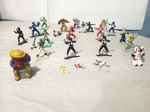 Vintage MMPR Mighty Morphin Power Rangers Mini PVC Figures  Toys Lot 1994 Bandai