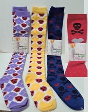 High Quality Thick Over Knee Long Skull Bone Punk Goth Socks Boot High Stocking