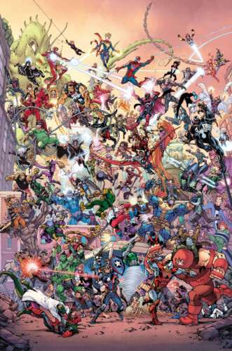 Sticker Mural Déco Marvel Avengers - Iron Man, Hulk, Hawkeye - Style Contemporain