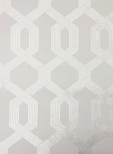 York Wallcoverings Wallpaper Y6221204 MCM VIVA LOUNGE Double Roll Grey Silver