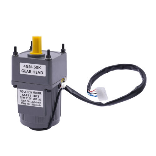1:60 AC110V Gear Motor Electric Motor 25W Variable Speed Controller 90-1350r/min - 第 18/23 張圖片