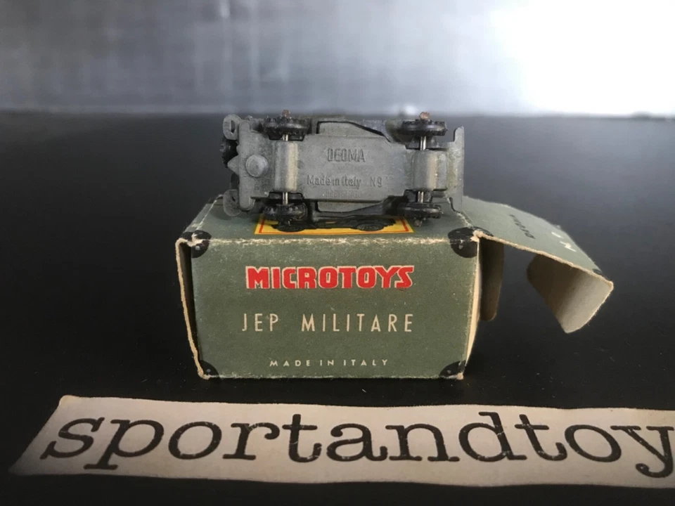 DEOMA MICROTOYS HO  1:87 JEEP MILITARE U.S. ARMY Mod. 9 METALLO ITALY 1960 - Immagine 4 di 4