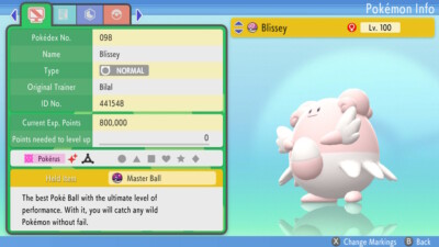 Ultra Shiny 6IV Blissey Pokemon Brilliant Diamond Shining Pearl Fast Trade