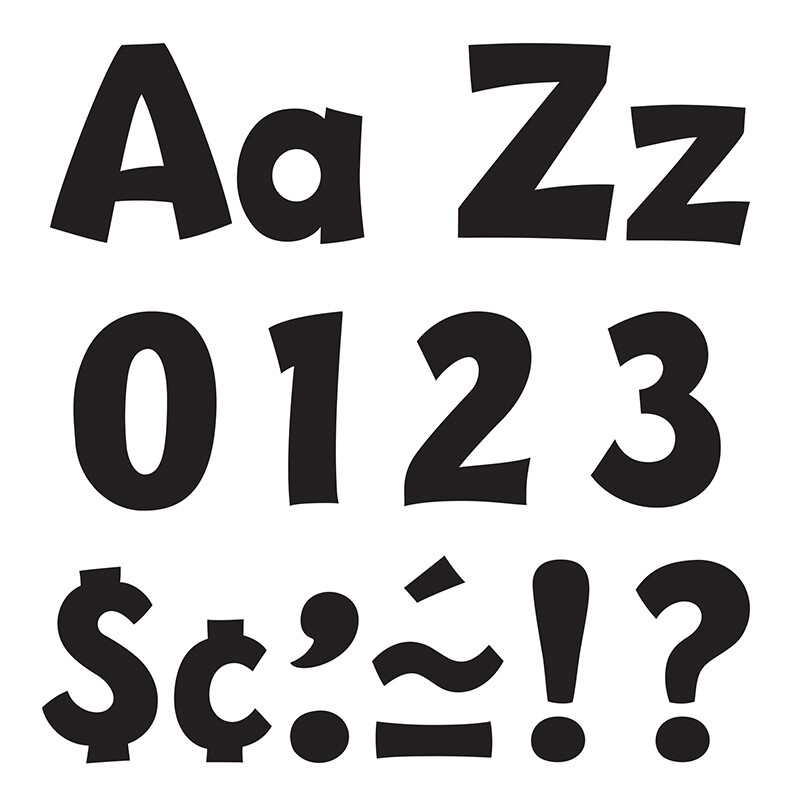 Ready Letters Playful Combo Set, Black, 4 Ready Letters Playful Combo Set, Black, 4