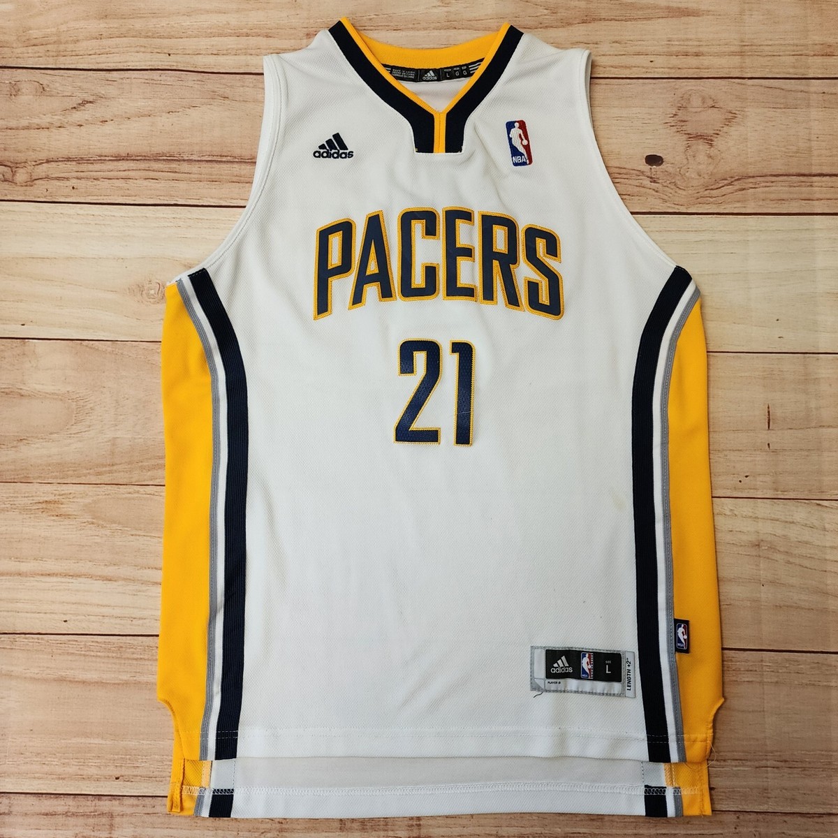 NBA - ADIDAS INDIANA PACERS JERSEY BLUE DAVID WEST #21 - CHILD L