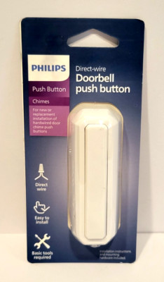 Philips Direct-wire Doorbell Push Button DES4111R/27 NEW