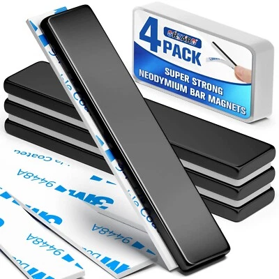 BRANDED FINDMAG Super Strong Neodymium Magnets Bar 4 Pack 60 x 10 x 3 mm Bar Magnets UK