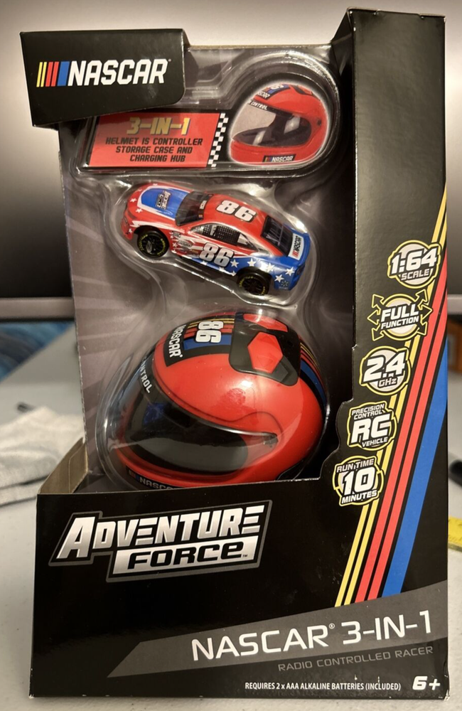 NASCAR Remote Control 1:64 Scale Adventure Force Sports Car # 86 Red/Blue NEW!