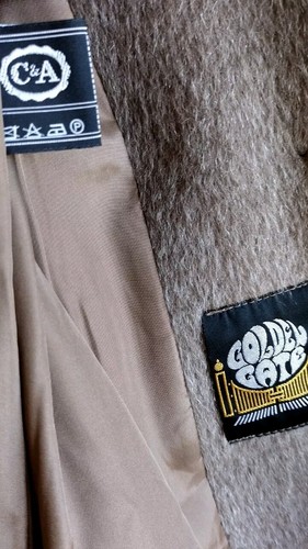 Luxury, new, long vintage womens coat by "C&A", 80% Lama Mohair 20% Virgin Wool - Picture 11 of 19