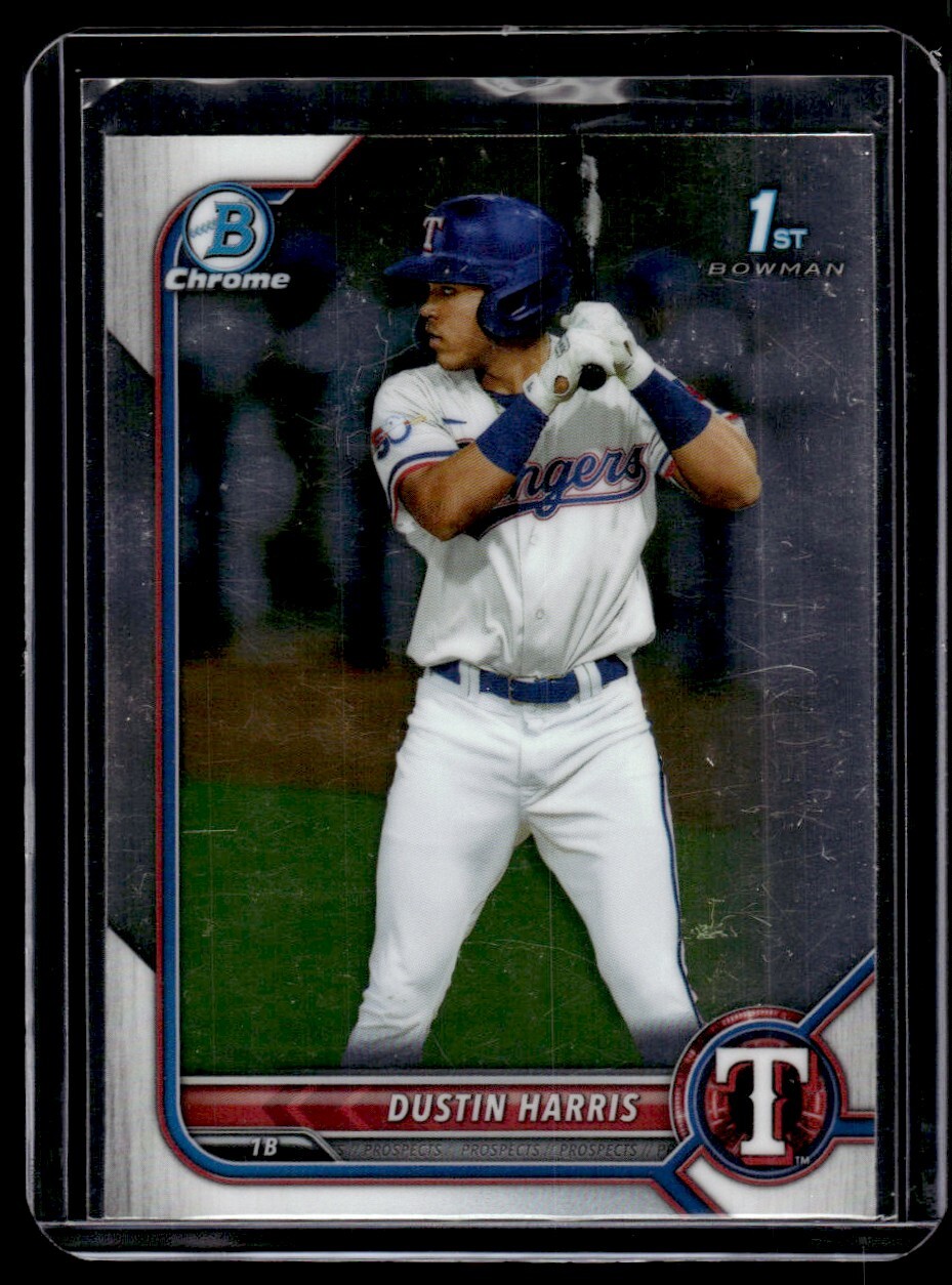 2022 Bowman Sapphire Edition Dustin Harris Texas Rangers #BCP-119