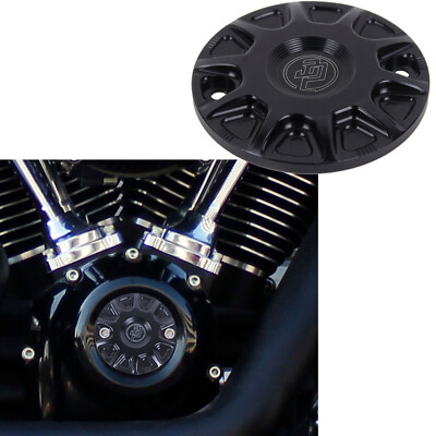 Black M8 Ignition Timer Points Cover for Harley Road Street Glide