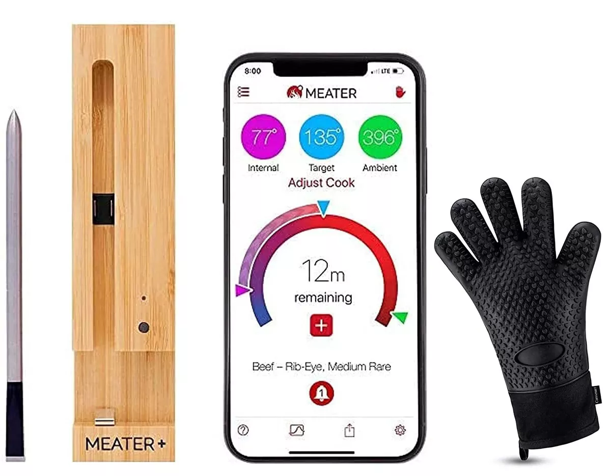MEATER Plus + 165ft Smart Meat Thermometer 165 Feet Wireless Long