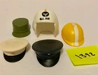 GI JOE HELMET AND CAP LOT VINTAGE ORIIGNAL 1960S & 70S