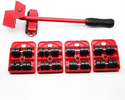 Heavy Furniture Lifter and Mover Tool Set Easy Mover Appliance Roller Lifter